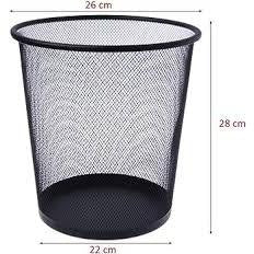 Metal Mesh Trash Can