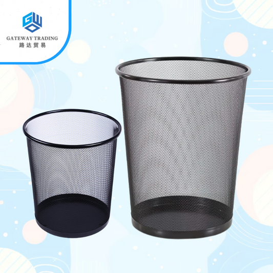 Metal Mesh Trash Can