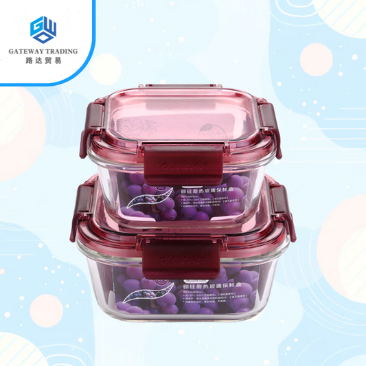 Square Glass Crisper
