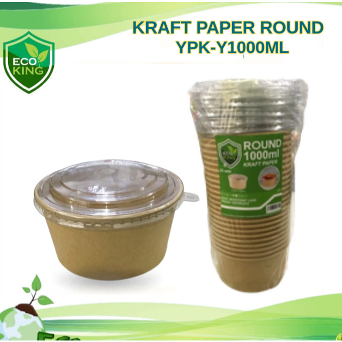 Kraft Paper Round Eco King 25Pcs Thick Durable Eco Friendly Packaging Paper Recyclable Strong Tear Resistant Ideal for Wrapping Crafts