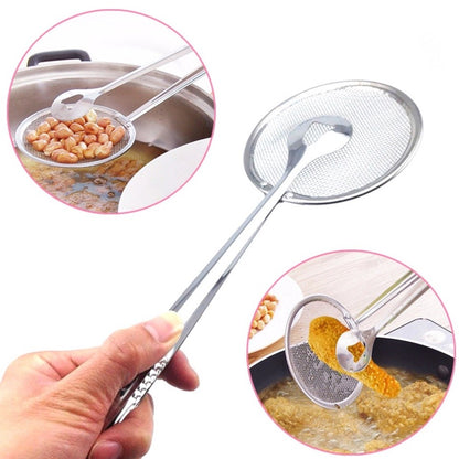 BX-69 Food Clip Snack Fryer Strainer BBQ Buffet Serving Tongs Fried Tong Frying Mesh Colander