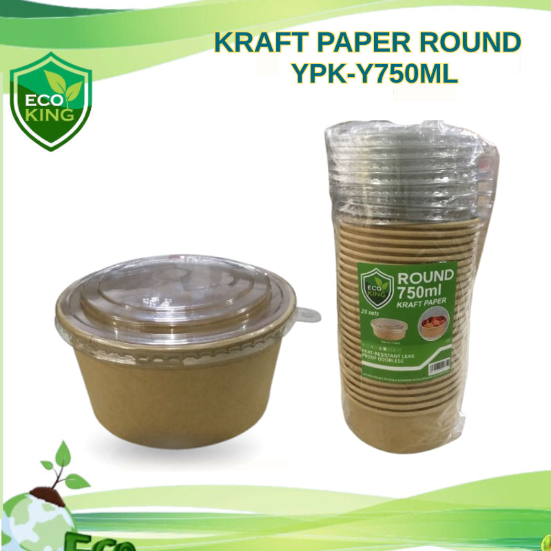 Kraft Paper Round Eco King 25Pcs Thick Durable Eco Friendly Packaging Paper Recyclable Strong Tear Resistant Ideal for Wrapping Crafts