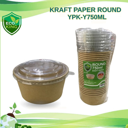 Kraft Paper Round Eco King 25Pcs Thick Durable Eco Friendly Packaging Paper Recyclable Strong Tear Resistant Ideal for Wrapping Crafts