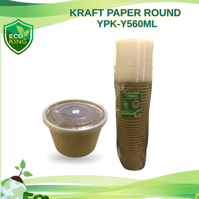 Kraft Paper Round Eco King 25Pcs Thick Durable Eco Friendly Packaging Paper Recyclable Strong Tear Resistant Ideal for Wrapping Crafts