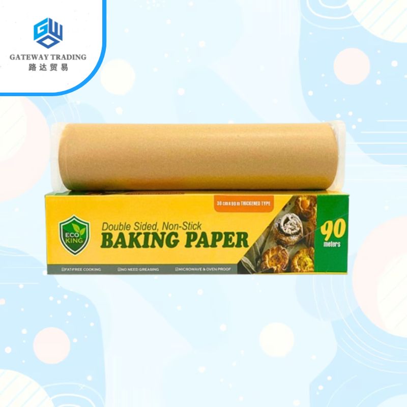 Eco King Baking Paper Non-Stick Parchment Paper Roll Greaseproof Heat-Resistant Paper Roll