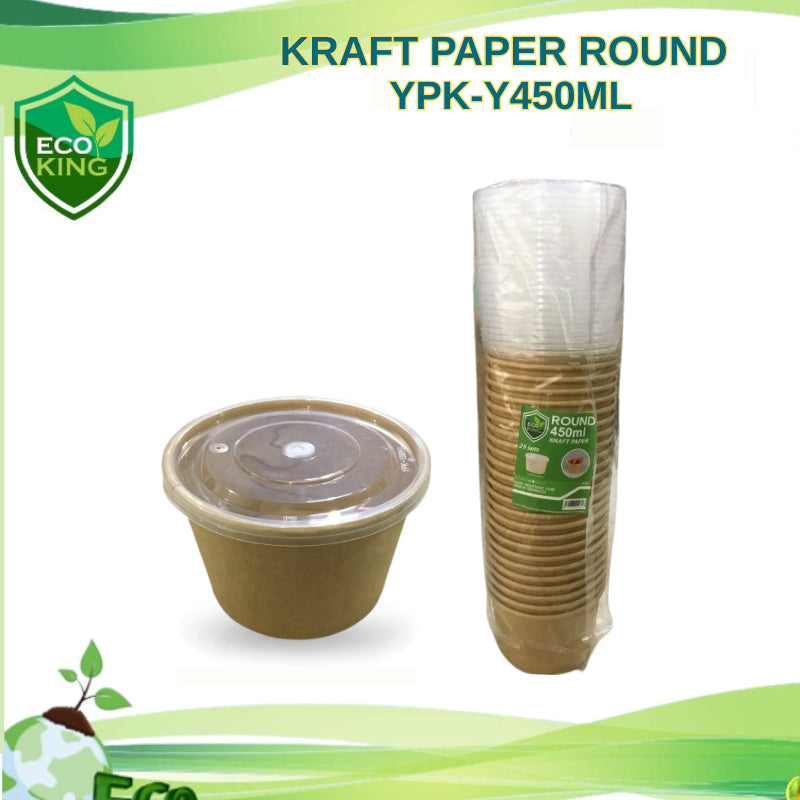 Kraft Paper Round Eco King 25Pcs Thick Durable Eco Friendly Packaging Paper Recyclable Strong Tear Resistant Ideal for Wrapping Crafts