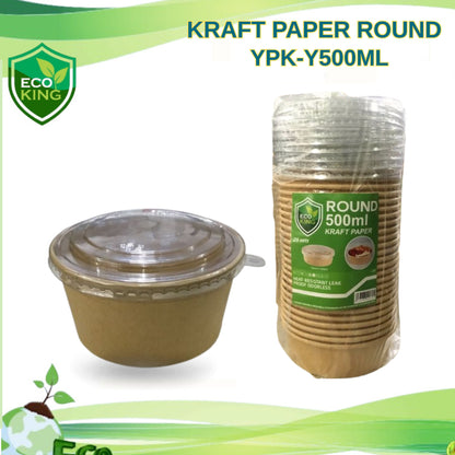 Kraft Paper Round Eco King 25Pcs Thick Durable Eco Friendly Packaging Paper Recyclable Strong Tear Resistant Ideal for Wrapping Crafts