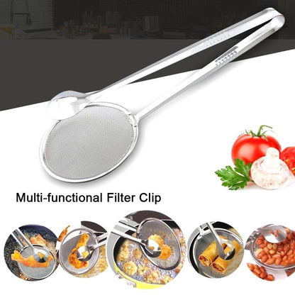 BX-69 Food Clip Snack Fryer Strainer BBQ Buffet Serving Tongs Fried Tong Frying Mesh Colander