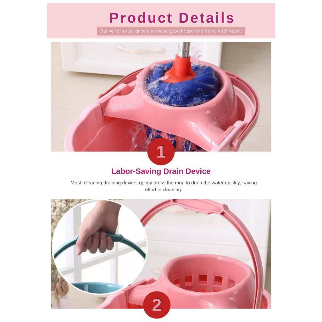 MT 5103 Plastic Bucket Pulley Mop Bucket Mop Bucket