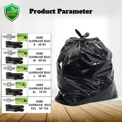 Eco King Trash Bag Garbage Bag Cleaning Bag Thickened & Enlarged Premium Quality Extra Durable