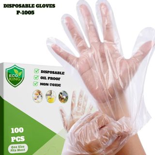 Eco King Polyethylene Plastic Disposable Gloves High Quality Food Grade Garden Kitchen Cooking