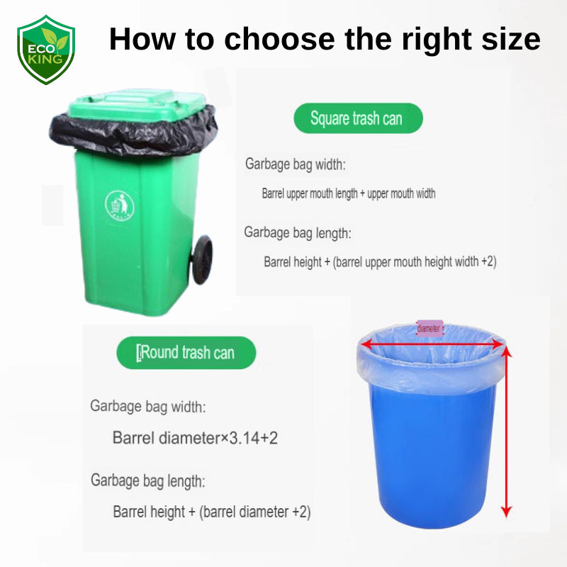 Eco King Trash Bag Garbage Bag Cleaning Bag Thickened & Enlarged Premium Quality Extra Durable