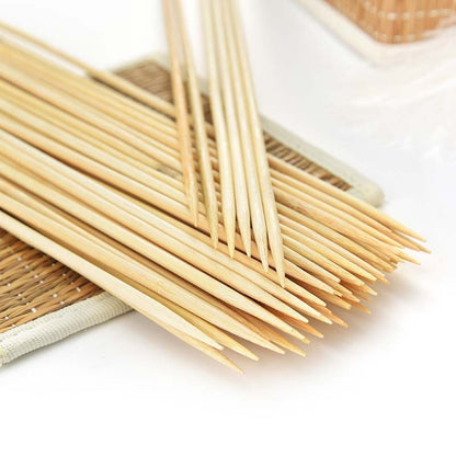 Eco King Barbeque Bamboo Sticks Disposable Barbecue Fruit Wood Sticks Barbecue Party Bundle