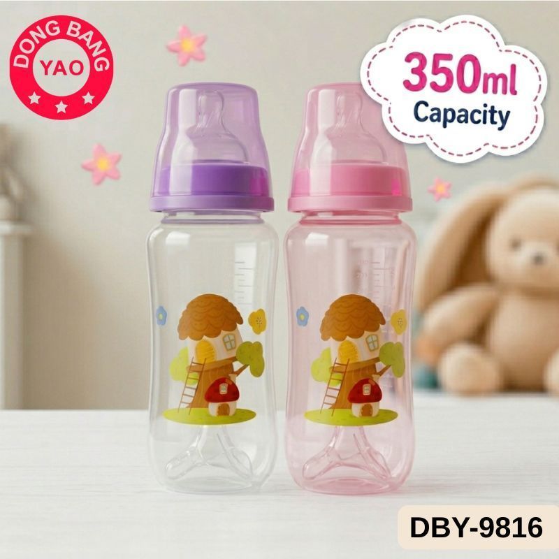 DBY 2in1 Baby Feeding Bottle 2 Piece Colored Premium Quality Food Grade Baby Feeding Bottle
