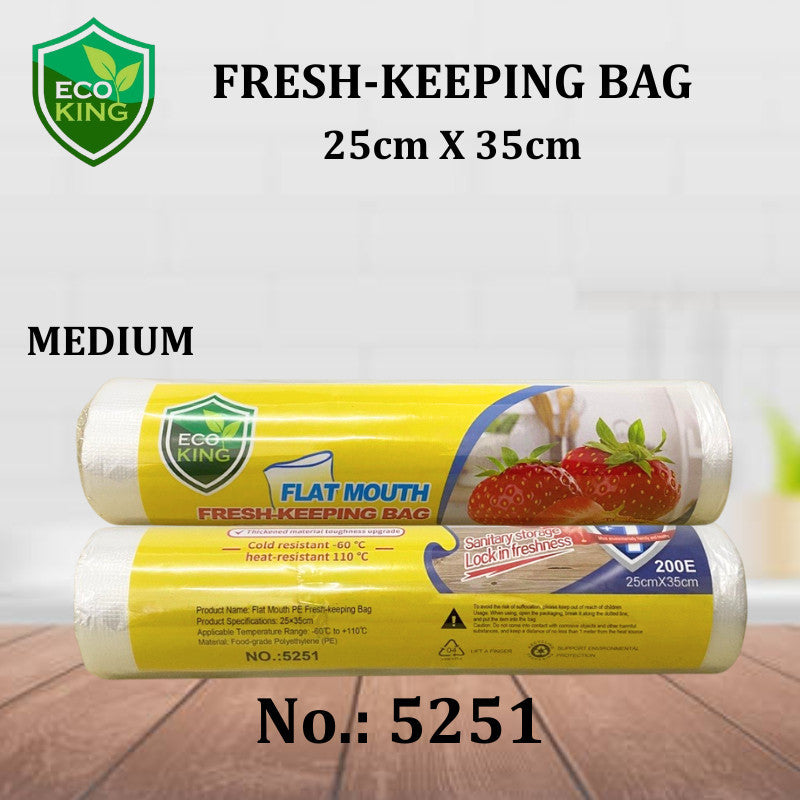 Eco King Multipurpose Fresh Keeping Bags Reusable Food Storage Bags Kitchen & Refrigerator Organizer