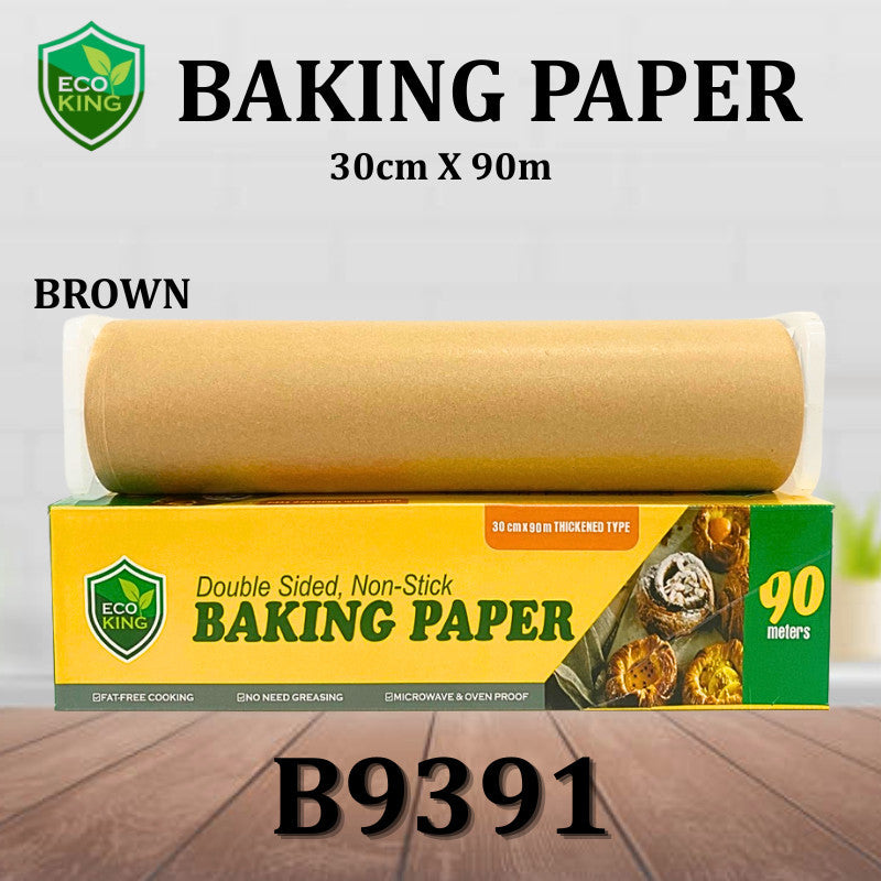 Eco King Baking Paper Non-Stick Parchment Paper Roll Greaseproof Heat-Resistant Paper Roll