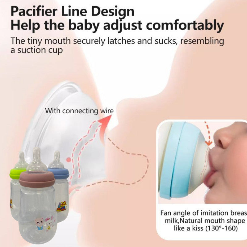 3in1 DBY Baby Feeding Bottle Bear Design 3 Piece Colored Baby Bottle Feeding Bottle