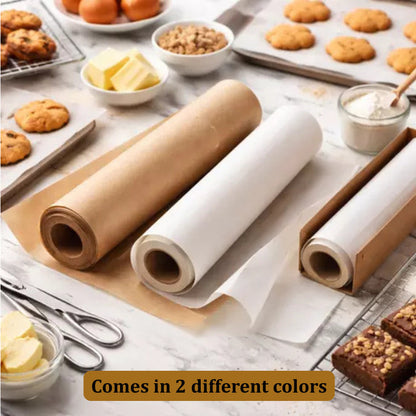 Eco King Baking Paper Non-Stick Parchment Paper Roll Greaseproof Heat-Resistant Paper Roll
