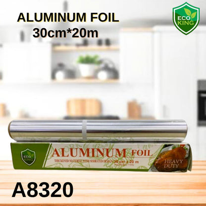 Eco King Aluminum Foil Food Wrap Multipurpose Barbecue Wrap For Baking, Cooking & Food Preservation