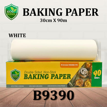 Eco King Baking Paper Non-Stick Parchment Paper Roll Greaseproof Heat-Resistant Paper Roll