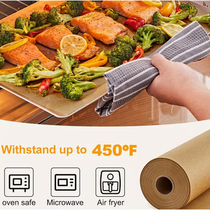 Eco King Baking Paper Non-Stick Parchment Paper Roll Greaseproof Heat-Resistant Paper Roll