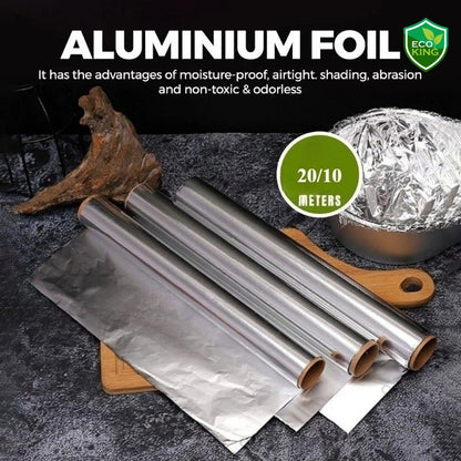 Eco King Aluminum Foil Food Wrap Multipurpose Barbecue Wrap For Baking, Cooking & Food Preservation