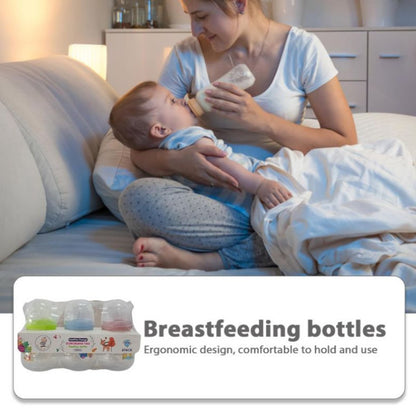 3in1 DBY Baby Feeding Bottle Bear Design 3 Piece Colored Baby Bottle Feeding Bottle