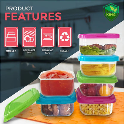 Eco King 60ML Mini Storage Box Food Grade Sauce Container Supplement Seasoning Sauce Container Set