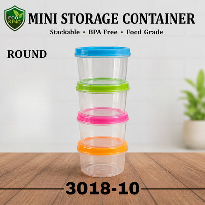 Eco King 60ML Mini Storage Box Food Grade Sauce Container Supplement Seasoning Sauce Container Set