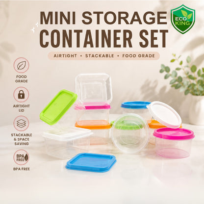 Eco King 60ML Mini Storage Box Food Grade Sauce Container Supplement Seasoning Sauce Container Set