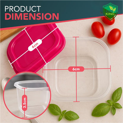 Eco King 60ML Mini Storage Box Food Grade Sauce Container Supplement Seasoning Sauce Container Set