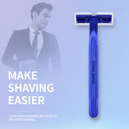 24Pcs DBY Twin Blade Shaving Razor Disposable Razor with Moisturizing Strip Easy & Smooth Shave