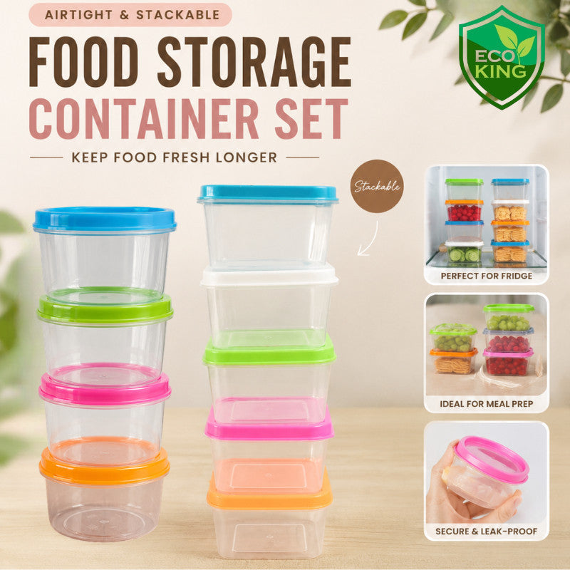 Eco King 60ML Mini Storage Box Food Grade Sauce Container Supplement Seasoning Sauce Container Set