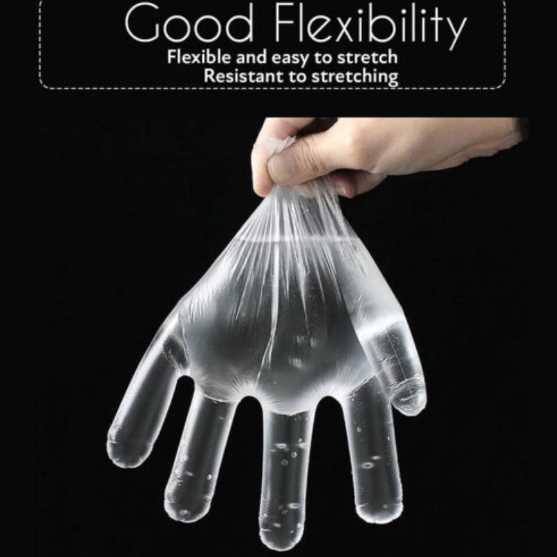 Eco King Polyethylene Plastic Disposable Gloves High Quality Food Grade Garden Kitchen Cooking