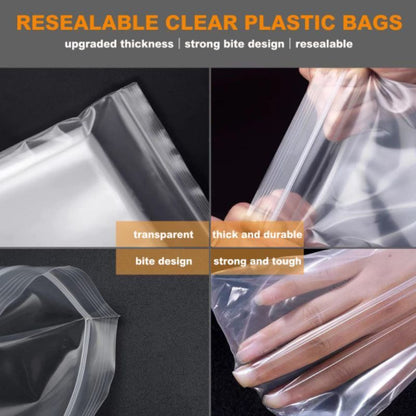 Eco King Zip Seal Food Storage Bags Resistant, Fresh Keeping Lock Durable and Reusable