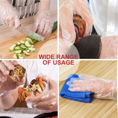 Eco King Polyethylene Plastic Disposable Gloves High Quality Food Grade Garden Kitchen Cooking