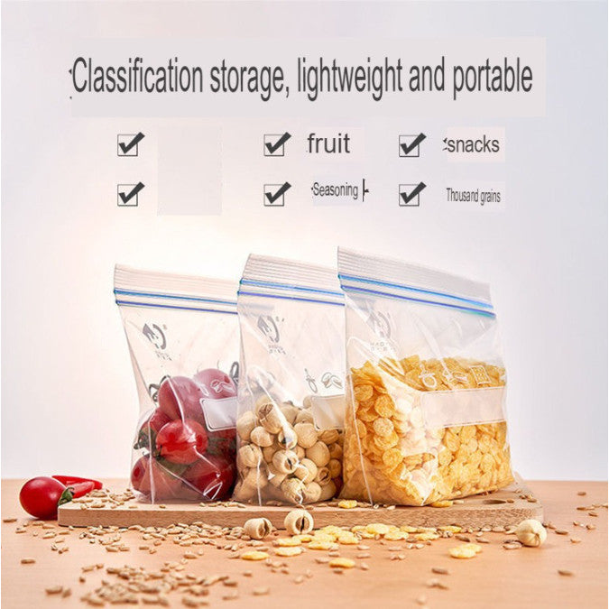 Eco King Zip Seal Food Storage Bags Resistant, Fresh Keeping Lock Durable and Reusable