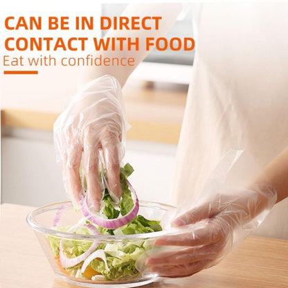 Eco King Polyethylene Plastic Disposable Gloves High Quality Food Grade Garden Kitchen Cooking