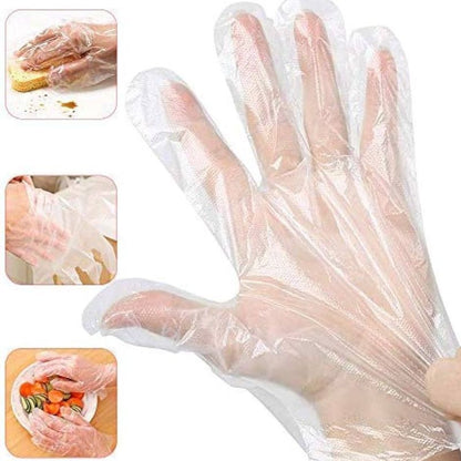 Eco King Polyethylene Plastic Disposable Gloves High Quality Food Grade Garden Kitchen Cooking